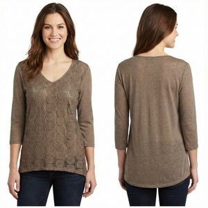 Simply Irresistible Taupe Knit Top
